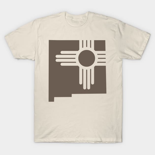 New Mexico Map Zia T-Shirt by B3N-arts